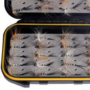 40pcs Fly Fishing Flies Kit Fishing Flies Wet Flies Assortment + Fly Box for Bass Salmon Trout Fish