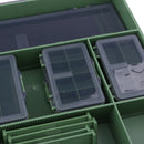 Carp Coarse Sea Fishing Tackle Box System for Hooks Swivels Beads Rigs including 10 dividers can be moved to suit