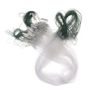 Fishing Gill Net With Floating 1x15m Soft Artificial Sticky Polyethylene Green and White Net Mesh Trap