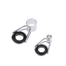 45Pcs Fishing Top Rings Rod Pole Repair Kit Line Guides Eyes Ring 7mm/6mm
