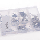 35pcs Fishing Rod Guides Eye Ring Rod Repair Kit Mix Size for Rod Building Stainless steel frame wear-resistant ceramic ring