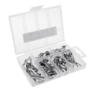 35 Pcs Fishing Rod Guides Eye Ring Rod Repair Kit Mix Size for Rod Building Stainless steel frame wear-resistant ceramic ring