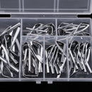 35 Pcs Fishing Rod Guides Eye Ring Rod Repair Kit Mix Size for Rod Building Stainless steel frame wear-resistant ceramic ring