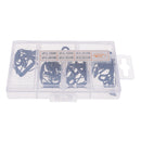 30pcs Fishing Rod Guides Eye Ring Rod Repair Kit Mix Size for Rod Building Stainless steel frame wear-resistant ceramic ring