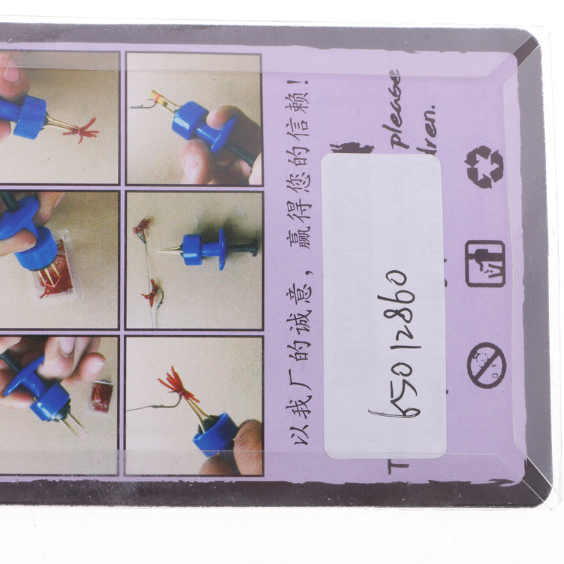 1 Pieces Portable Copper, Bloodworm Clip Baits Earthworm Clip Tackle Tool