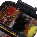 100pcs Fly Fishing Flies Kit, Handmade Fly Fishing Lures, Dry/Wet Flies,Streamer, Nymph ith Waterproof Fly Box