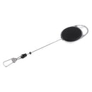 ID Cards/Key Retractable Clip Keychain Key Ring Pull Reel Keychain -Black