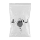 ID Cards/Key Retractable Clip Keychain Key Ring Pull Reel Keychain -Black