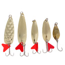 10pcs Spinners Spoon Fishing Lures Paillette Baits Crankbait Hook with Box