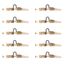 10pcs Carp Fishing Heavy Duty Lead Clips & Tail Rubber Fishing Accessories High Quality Durable to Use