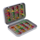 40pcs Mixcolor Ant Baits Stream Trout Flies Fishing Flies Fly Fishing Lures Stainless Steel and Artificial Feathers