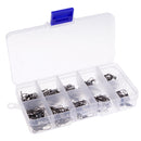 100pcs Fishing Rolling Barrel Swivel with Interlock Snap in Different Size Durable to Use