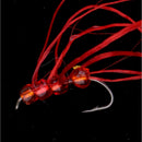 6pcs Bloodworm Blood Worm Flexible Floss Trout Fly Fishing Flies