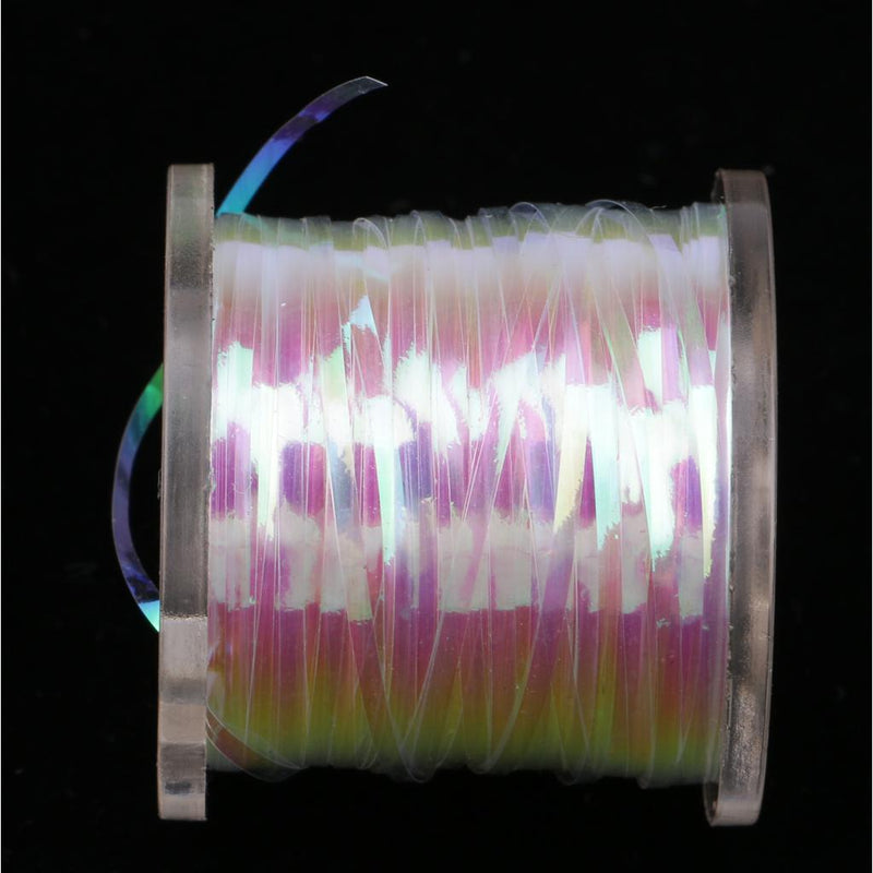 1 Roll Holographic Tinsel Line Tape Fly Tying Tape Pearl Flash Fishing Tape