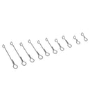 10pcs Fish Skull Articulated Shank Fish Spine DIY Fly Tying Tool 5 Sizes