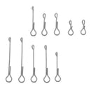 10pcs Fish Skull Articulated Shank Fish Spine DIY Fly Tying Tool 5 Sizes