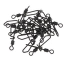 20pcs Carp Fishing Accessories Swivel with Quick Change Snap Clips Connector