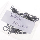 20pcs PVA Bag Swivels Flexible Copper Carp Fishing Rolling Swivel with Snap Terminal Tackle