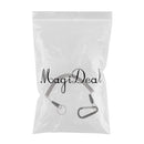 Safety Rope Steel Wire Retractable Fishing Coiled Lanyard Tether 59inch with Quick Release Buckle for Kayak