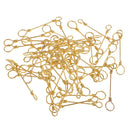 50Pcs Quick Connection Clips Stainless Steel Fishing Swivels Nice Snaps Swivel Rolling Snap
