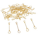 50Pcs Quick Connection Clips Stainless Steel Fishing Swivels Nice Snaps Swivel Rolling Snap