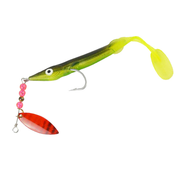 1 Piece Soft Fishing Lure T Tail Fishing Bait Sequin Spinnerbait Crankbait High Quality Durable to Use