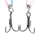 5Pcs 13.6g Fishing Lures Hard Baits Casting Lure Deep Sea Pencil Spoon Jigs with 2