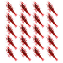 20pcs/pack Soft Worm Shrimp Sea Fishing Lures Artificial Lobster Prawn Minnow Bait 8cm