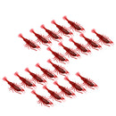 20pcs/pack Soft Worm Shrimp Sea Fishing Lures Artificial Lobster Prawn Minnow Bait 8cm