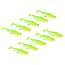 Pack of 10pcs Soft Fish Fishing Lure Bionic Fish Bait Swimbaits Fishing Tackle 5cm/2 inch