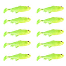 Pack of 10pcs Soft Fish Fishing Lure Bionic Fish Bait Swimbaits Fishing Tackle 5cm/2 inch
