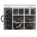 45pcs Mixed Size High Carbon Steel Ceramics Bait Casting Rod Guides Carbon Guide Repair