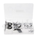 45pcs Mixed Size High Carbon Steel Ceramics Bait Casting Rod Guides Carbon Guide Repair