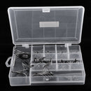 45pcs Mixed Size High Carbon Steel Ceramics Bait Casting Rod Guides Carbon Guide Repair