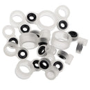 14pcs Silicone and Ceramic Fishing Rod Guides Repair Kit Rod Tip Eye Rings