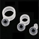 14pcs Silicone and Ceramic Fishing Rod Guides Repair Kit Rod Tip Eye Rings