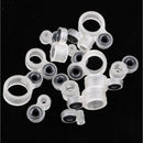 14pcs Silicone and Ceramic Fishing Rod Guides Repair Kit Rod Tip Eye Rings