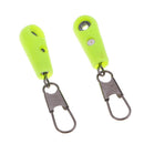 2pcs Fishing Line to Hook Swivels Shank Clip Connector Fish Float Stopper Fishing Accessories Yellow