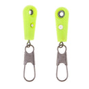 2pcs Fishing Line to Hook Swivels Shank Clip Connector Fish Float Stopper Fishing Accessories Yellow
