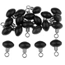 20 Pieces Metal Eight Shape Ring Plastic Olive Bead Rolling Swivel Connector