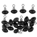 20 Pieces Metal Eight Shape Ring Plastic Olive Bead Rolling Swivel Connector