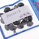 20 Pieces Metal Eight Shape Ring Plastic Olive Bead Rolling Swivel Connector