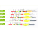 5pcs Luminous Fishing Bobbers Night Fishing Floats Balsa Wood Fishing Tool