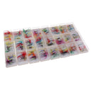 Fly Fishing Flies Kit Fly Assortment with Fly Box, 96pcs Dry/Wet Flies, Nymphs, Streamers, Popper