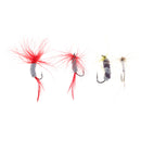 Fly Fishing Flies Kit Fly Assortment with Fly Box, 96pcs Dry/Wet Flies, Nymphs, Streamers, Popper