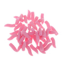 50pcs Simulation Maggot Baits Vivid Grub Soft Lures Imitation Bait 0.39inch Eco-friendly