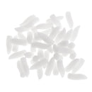 50x Fake Maggot Baits Silicone Insects Grub Soft Lures Floating Worm Baits for Crappie Bass Trout Sunfish