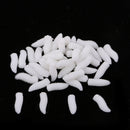 50x Fake Maggot Baits Silicone Insects Grub Soft Lures Floating Worm Baits for Crappie Bass Trout Sunfish