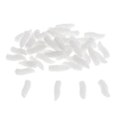 50x Fake Maggot Baits Silicone Insects Grub Soft Lures Floating Worm Baits for Crappie Bass Trout Sunfish