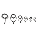 6pcs Fishing Rod Eye Ring Double Leg Guide Line Ring for Spinning/Casting Rod